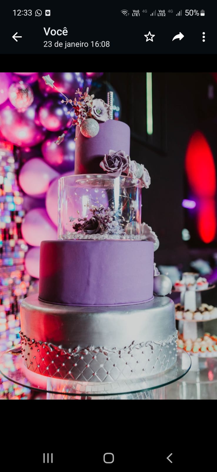 Roxo prata bolas