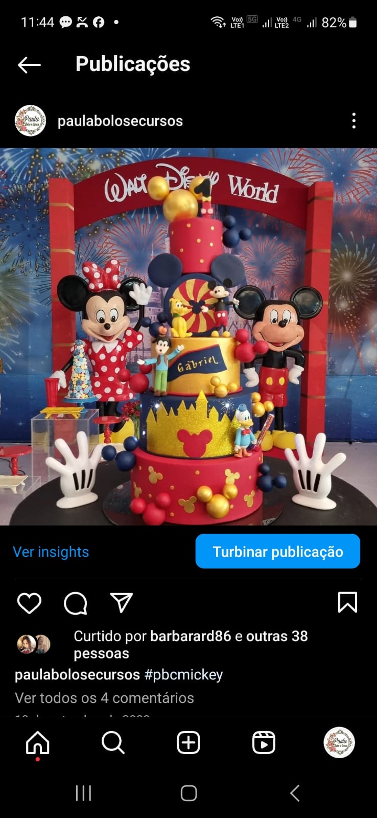 Mickey azul marinho