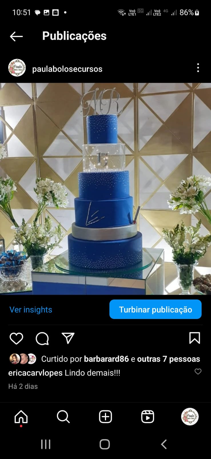 Azul royal acrilíco