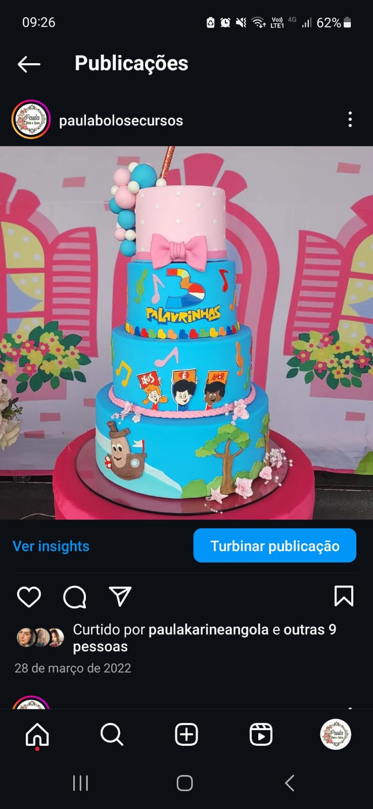 3 palavrinhas rosa