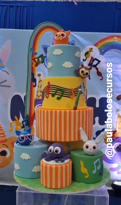 Bolo fofos laranja