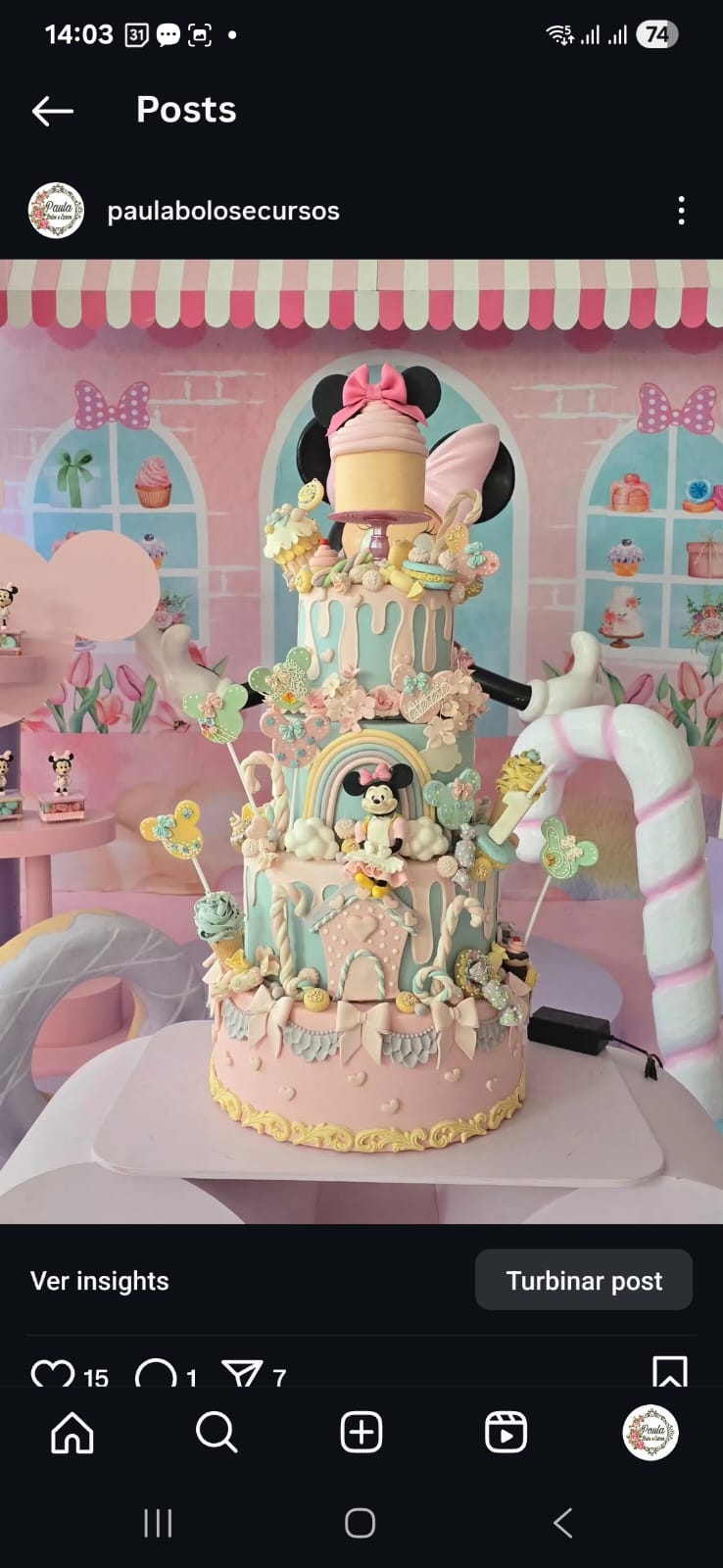 Minie confeiteira
