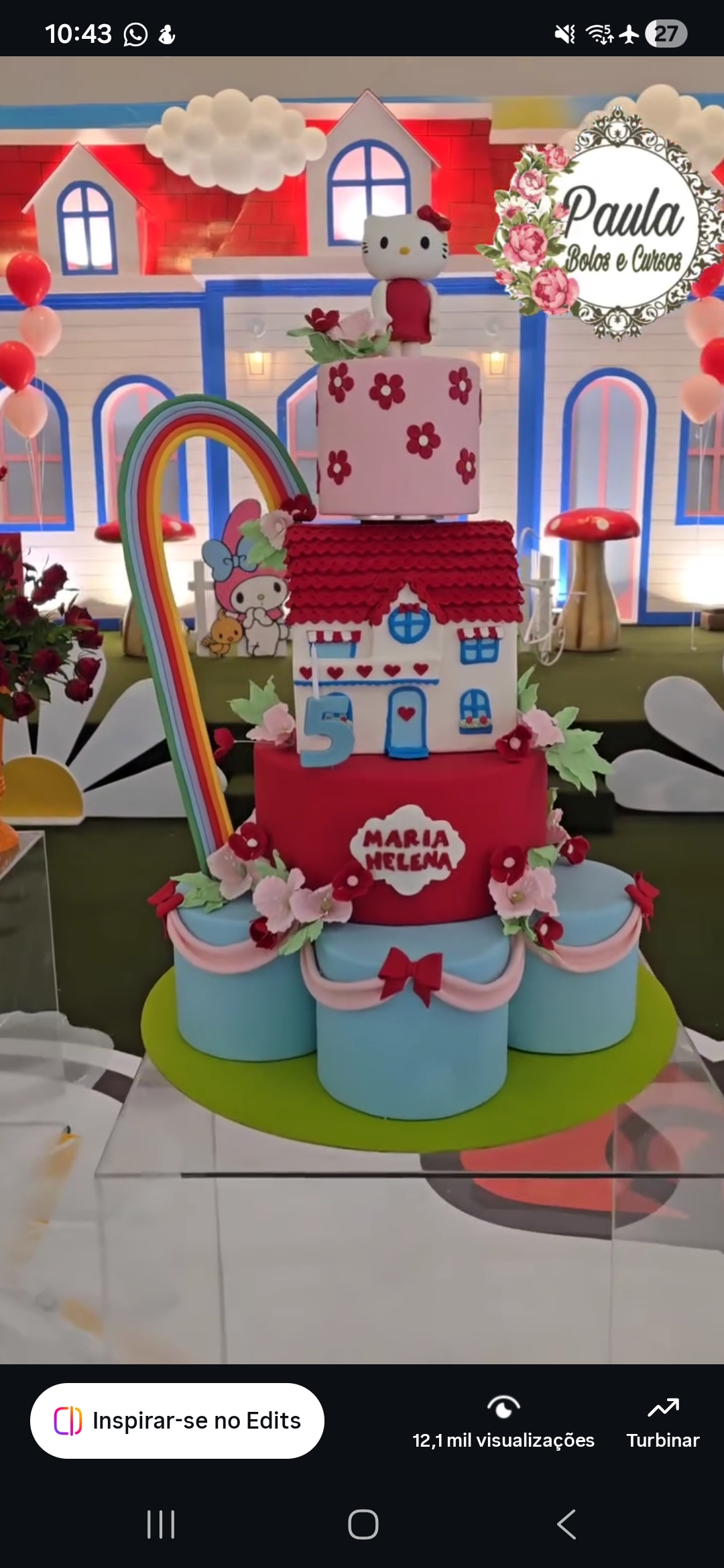 Hello kitty rosa azul