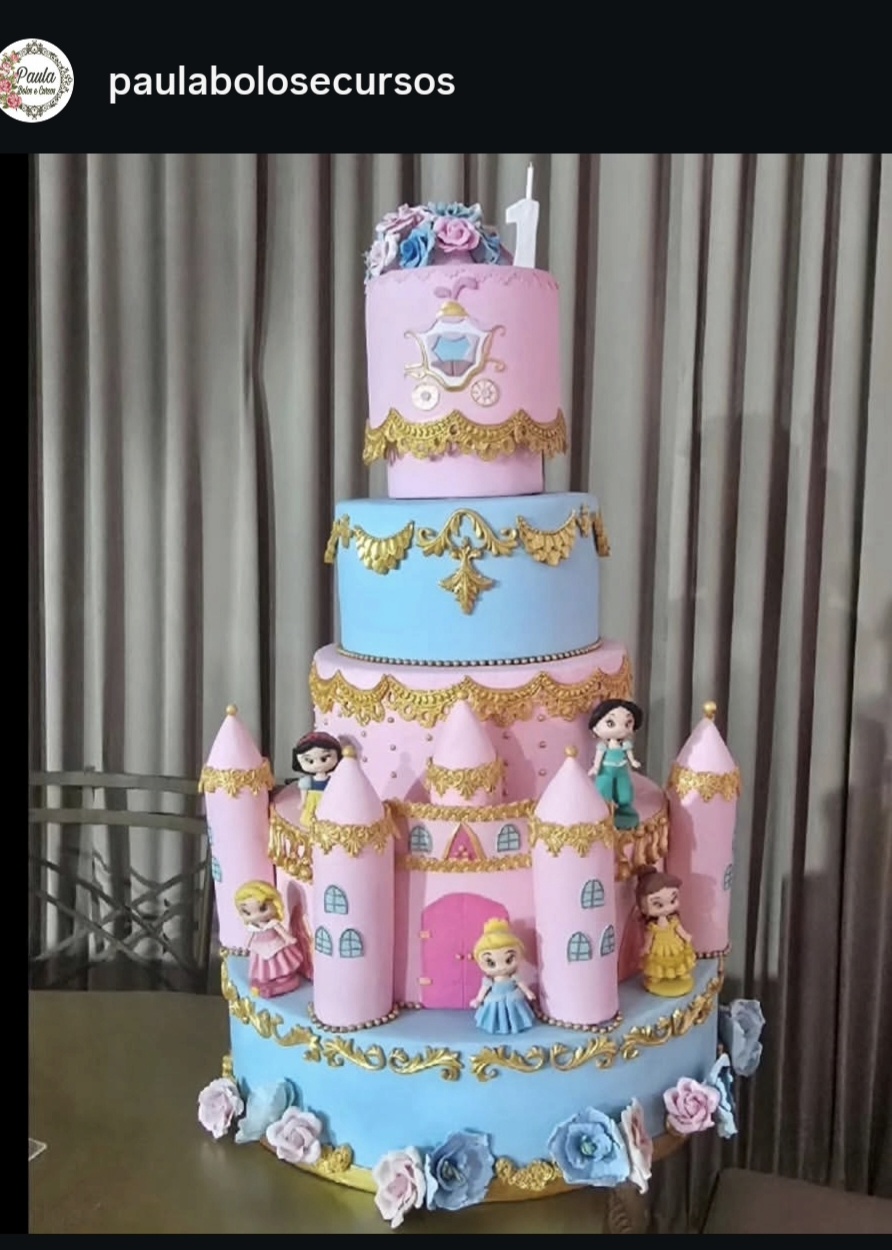Castelo azul rosa princesas